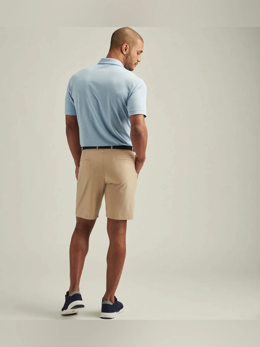 Peter Millar Shackleford Performance Hybrid Shorts Men 38 Beige Stretch Golf NWT